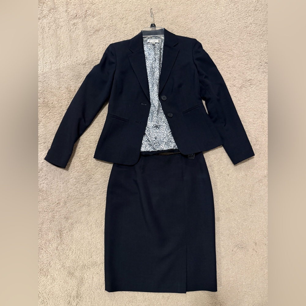 Kasper Navy Women's Blazer and Skirt Set